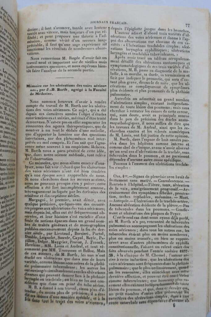 1839-1840年の医学外科ジャーナル