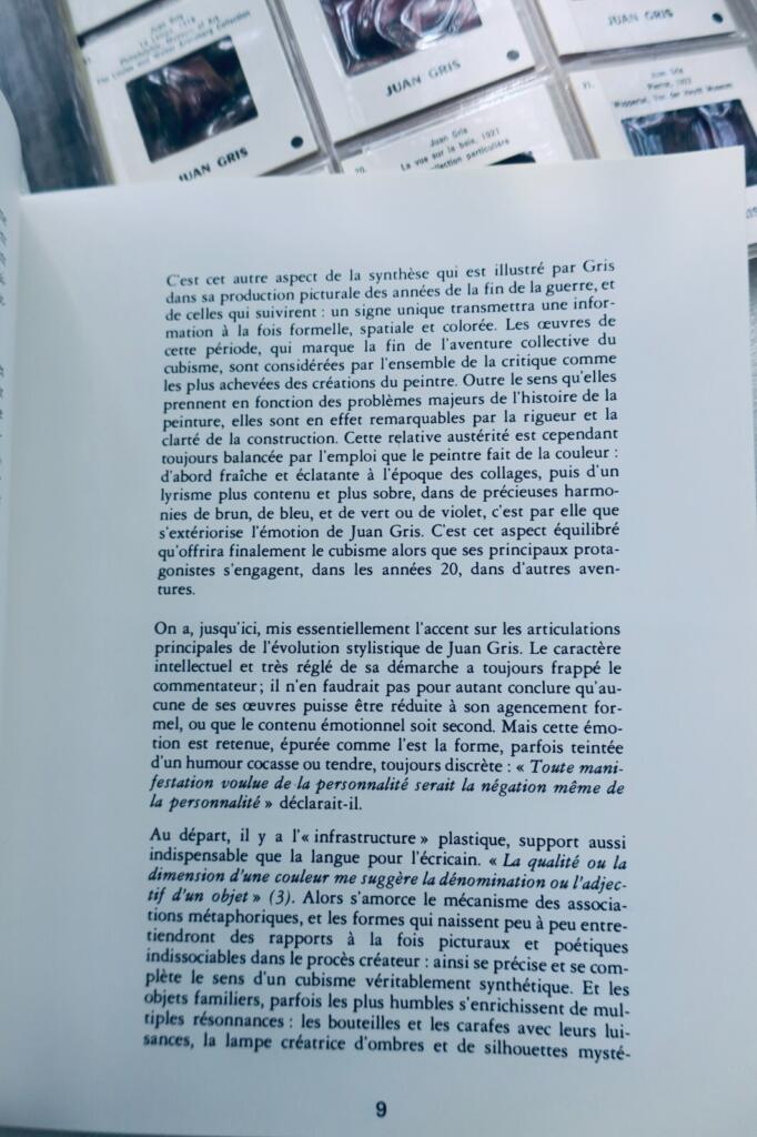 Educational document on Juan GRIS