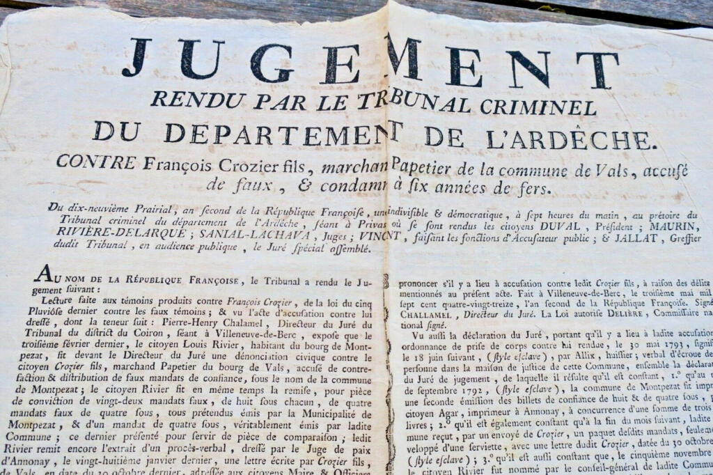 Criminal judgment on forgery case