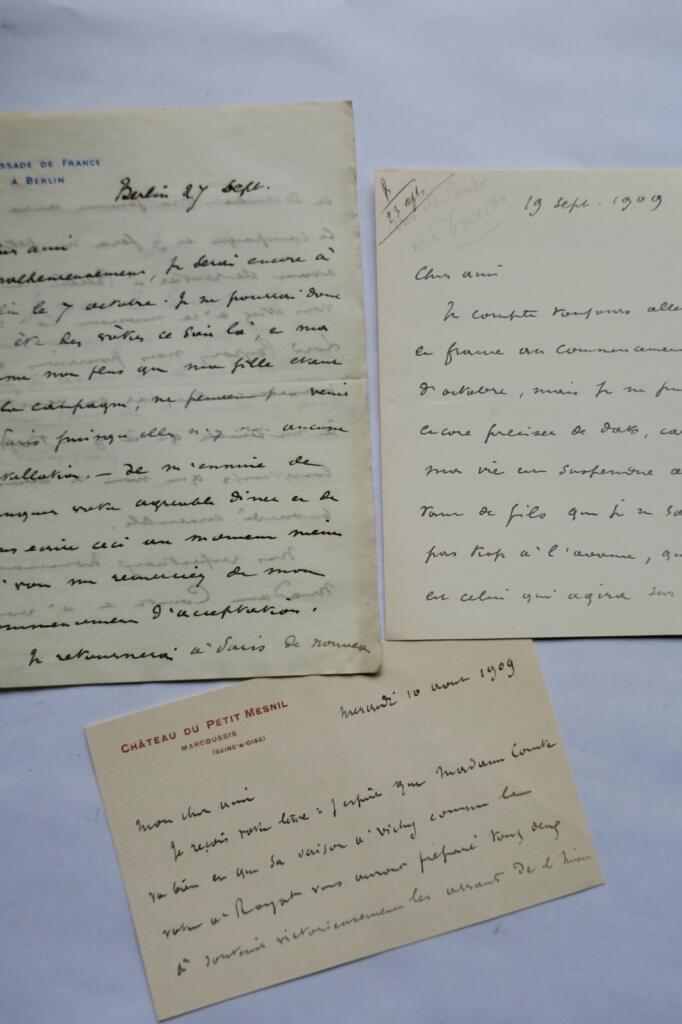 Three Fine Autograph Manuscripts Letters