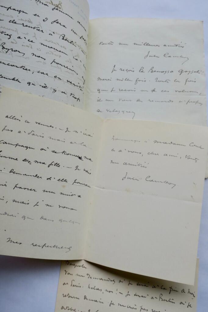 Three Fine Autograph Manuscripts Letters