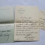 Jules Clarétie 3 lettres autographes manuscrites & signées