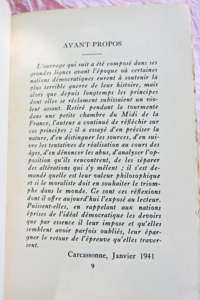 Essay on Democratic Principles