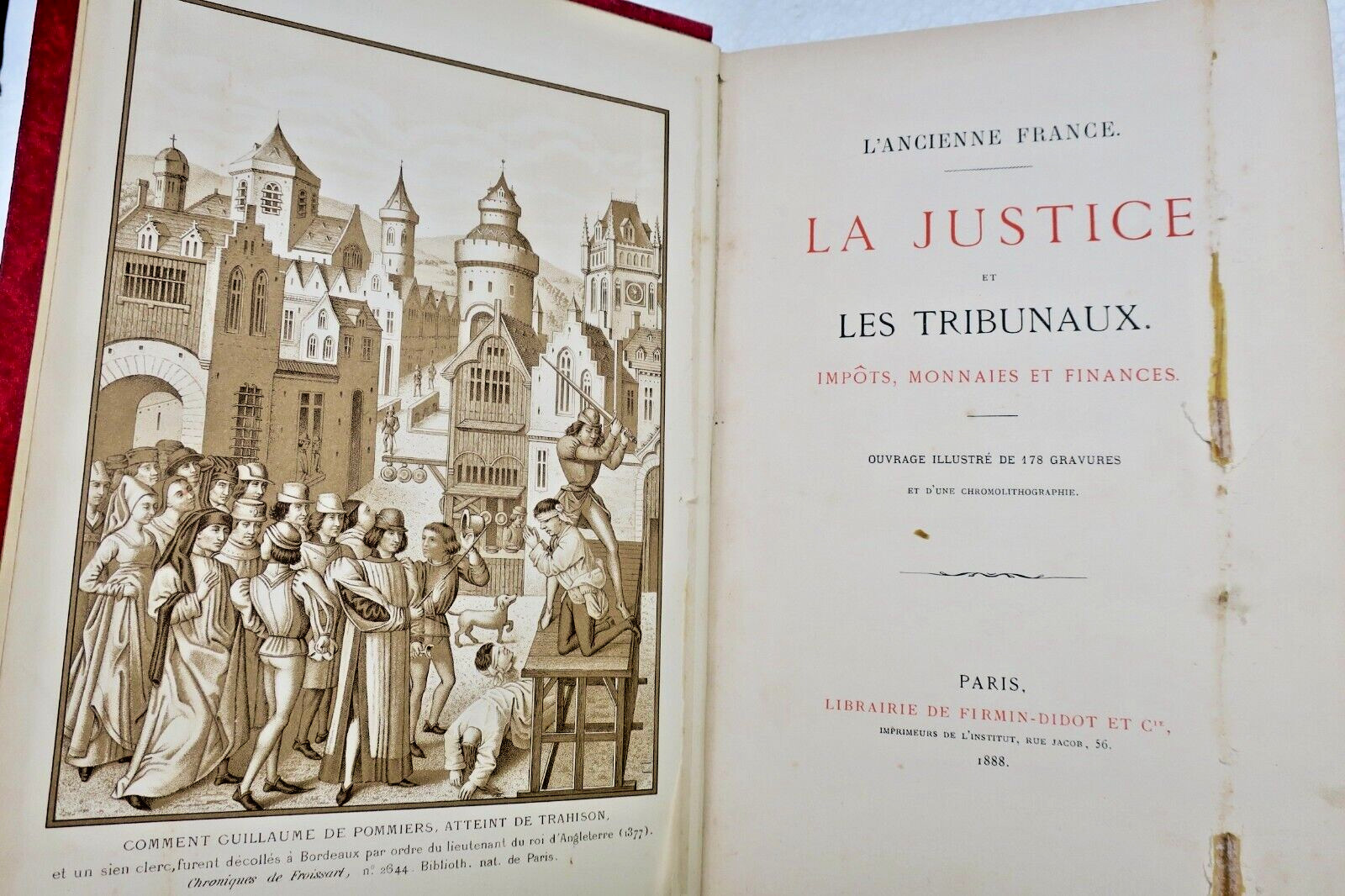 Justice et tribunaux impôts monnaies et finances 1888