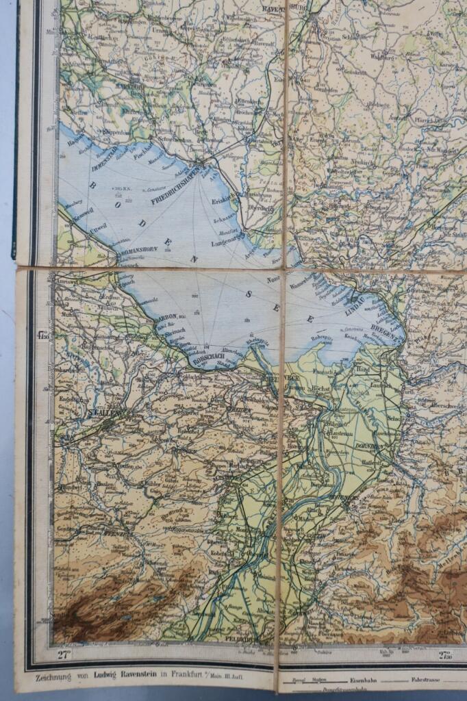 Karte der bairischen & Algäuer Alpen