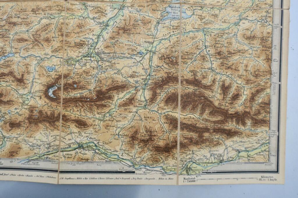 Karte der bairischen & Algäuer Alpen