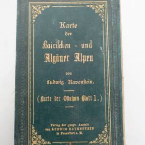 Karte der Bairischen und Algäuer Alpen