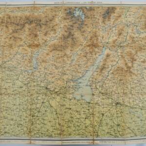 Karte der Lombardischen & Süd-Tiroler-Alpen 75 x 51 cm 1/250000