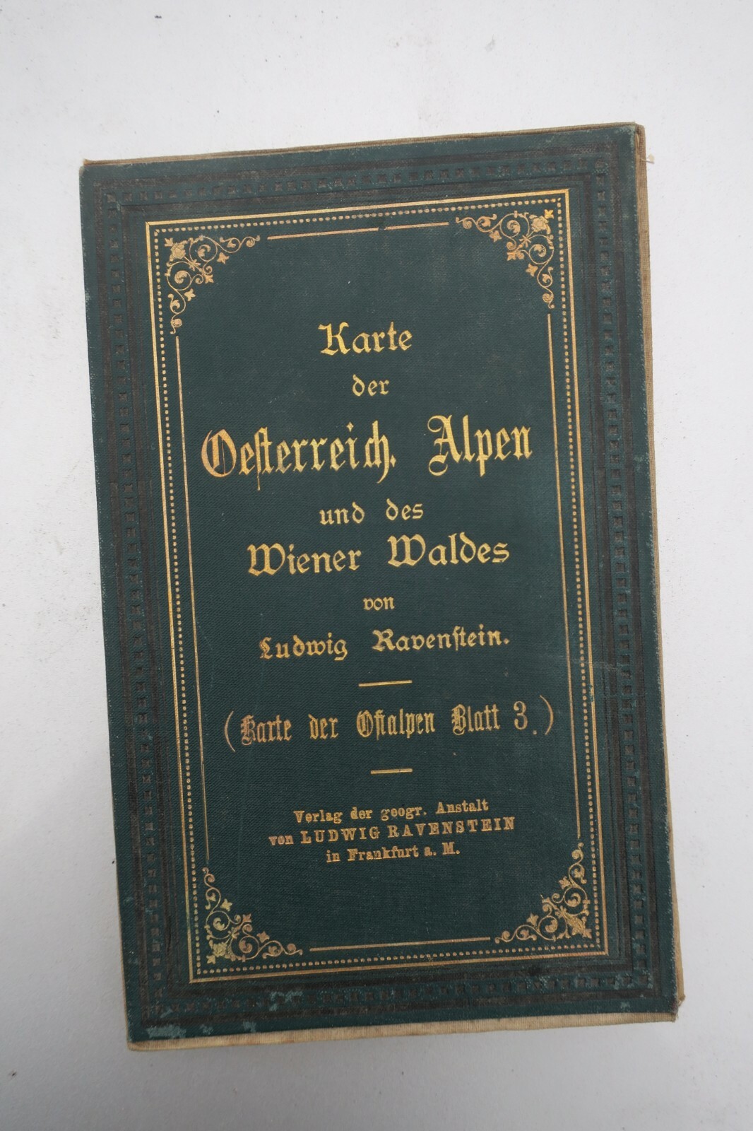 Map of the Austrian Alps and Wiener Woods<span class="lla-card-orig-wrap"><span class="lla-card-orig">❦ Karte der Oesterreich. Alpen und des Wiener Waldes 75 x 51 cm 1/250000</span></span> - La Librairie Antique