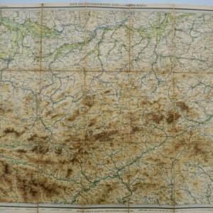 Karte der Oesterreich. Alpen und des Wiener Waldes 75 x 51 cm 1/250000