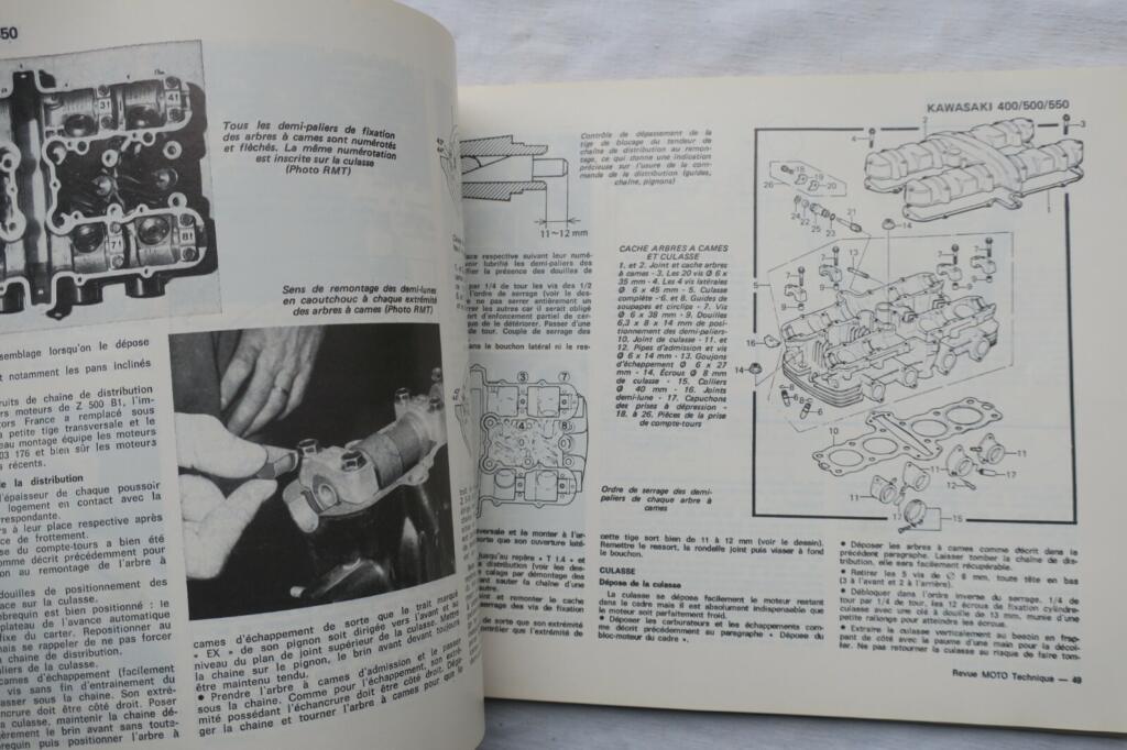 Kawasaki Revue Moto Technique, N° 42, Kawasaki Z 400 J, Z 500 B, Gp Z 500 D1, Su