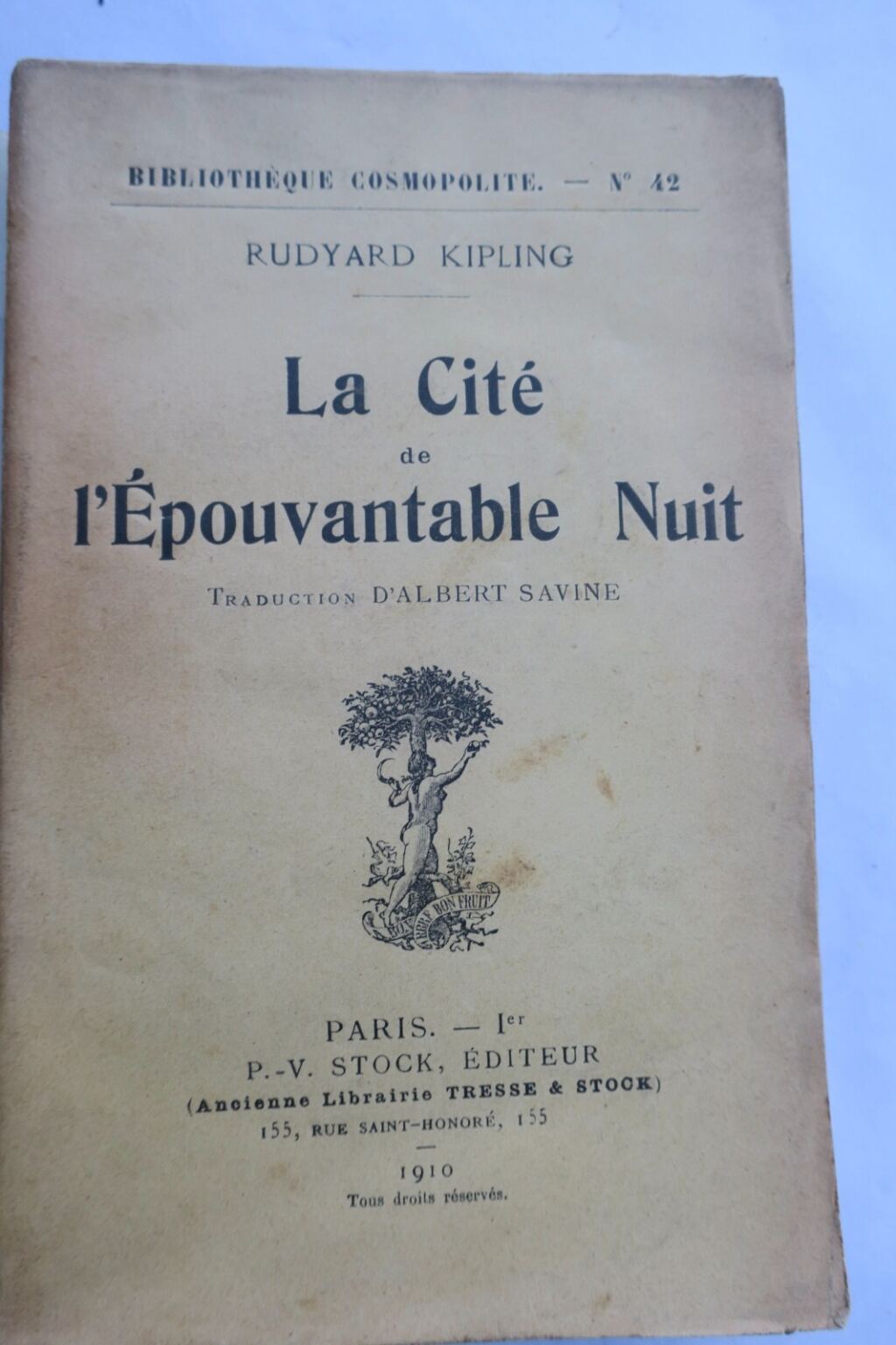 KIPLING Rudyard La Cité de l&rsquo;Epouvantable Nuit