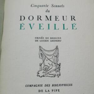 KLINGSOR (Tristan) Cinquante sonnets du Dormeur éveillé + dédicace
