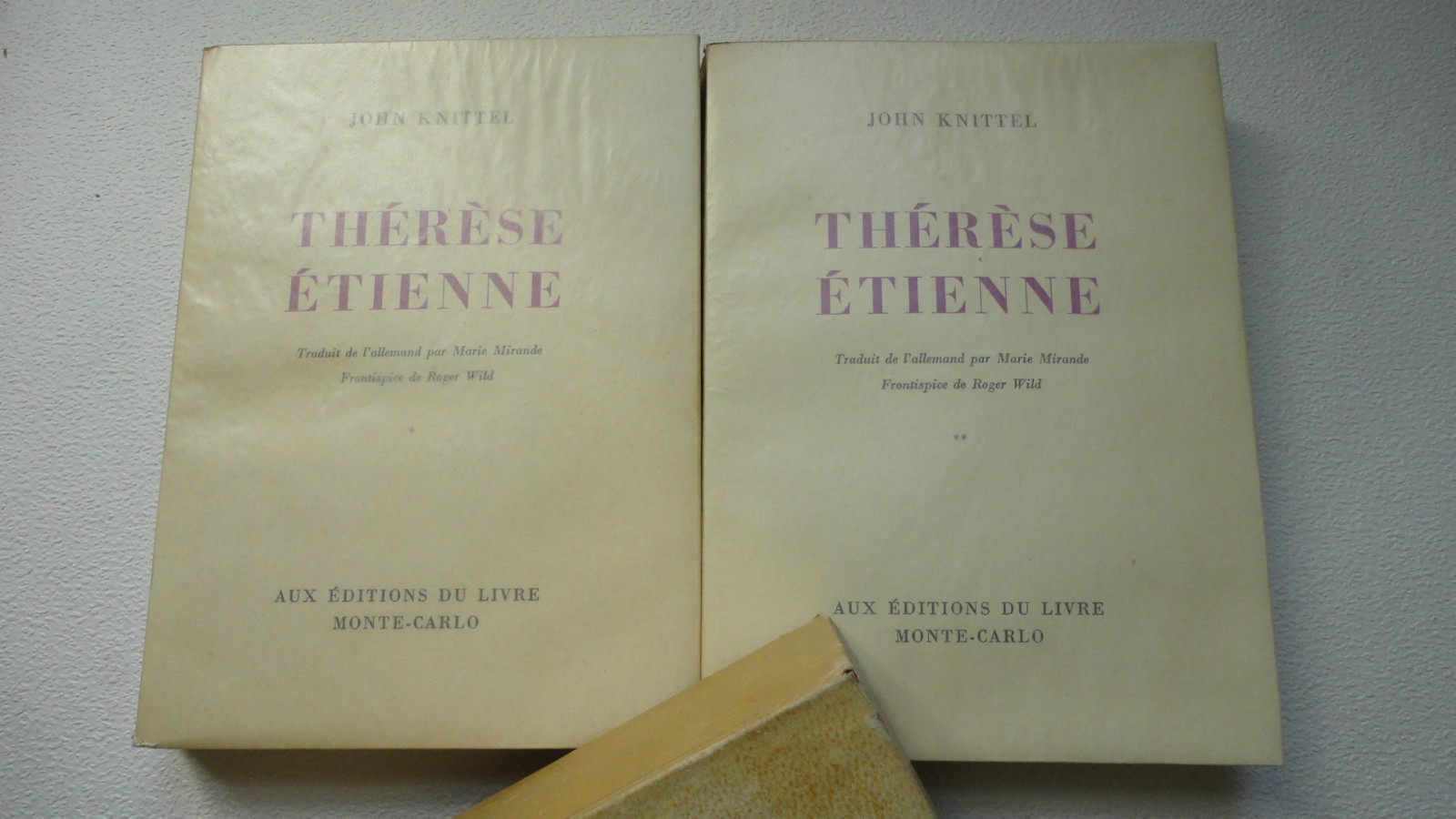 KNITTEL John Thérèse Etienne. illustré par Wild - La Librairie Antique