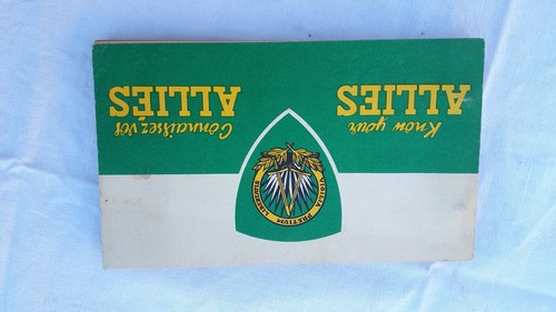 Information für alliierte Personnel<span class="lla-card-orig-wrap"><span class="lla-card-orig">❦ Know Your Alliés / Connaissez vos Allies, 1950</span></span> - La Librairie Antique