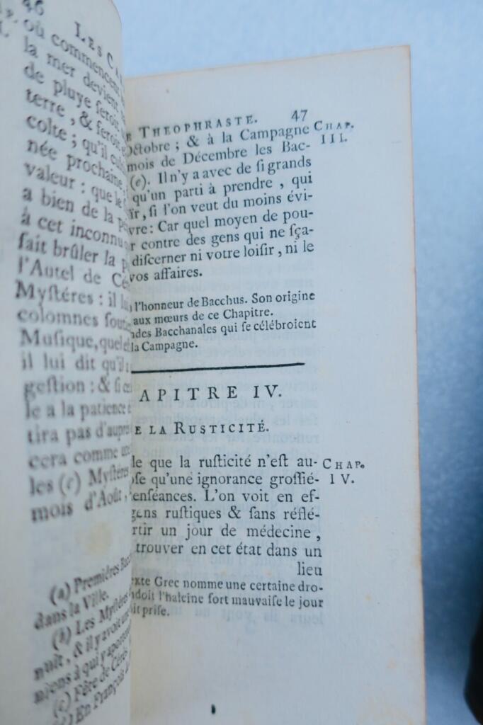 Jean de La Bruyère, LES CARACTÈRES DE THÉOPHRASTE, 1741