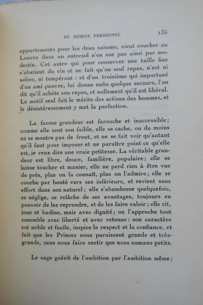 LA BRUYERE LES CARACTÈRES de Théophraste avec les caractères 1928