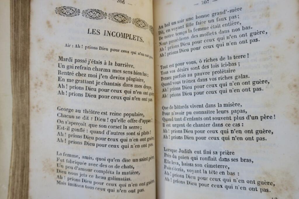 La chanson de nos jours 1844
