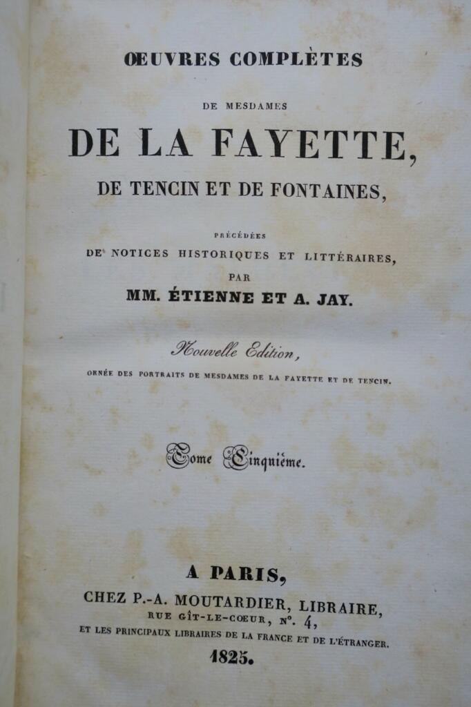 Vollständige Werke der weiblichen Autoren von Lafayette