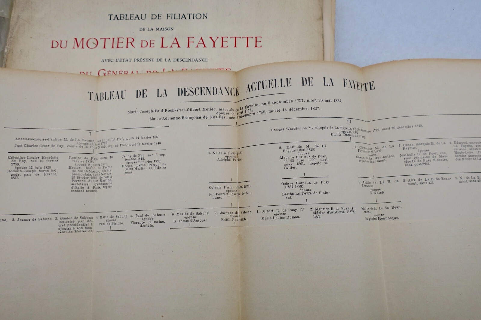 Stammtafel des Hauses Motier de la Fayette - Image 5
