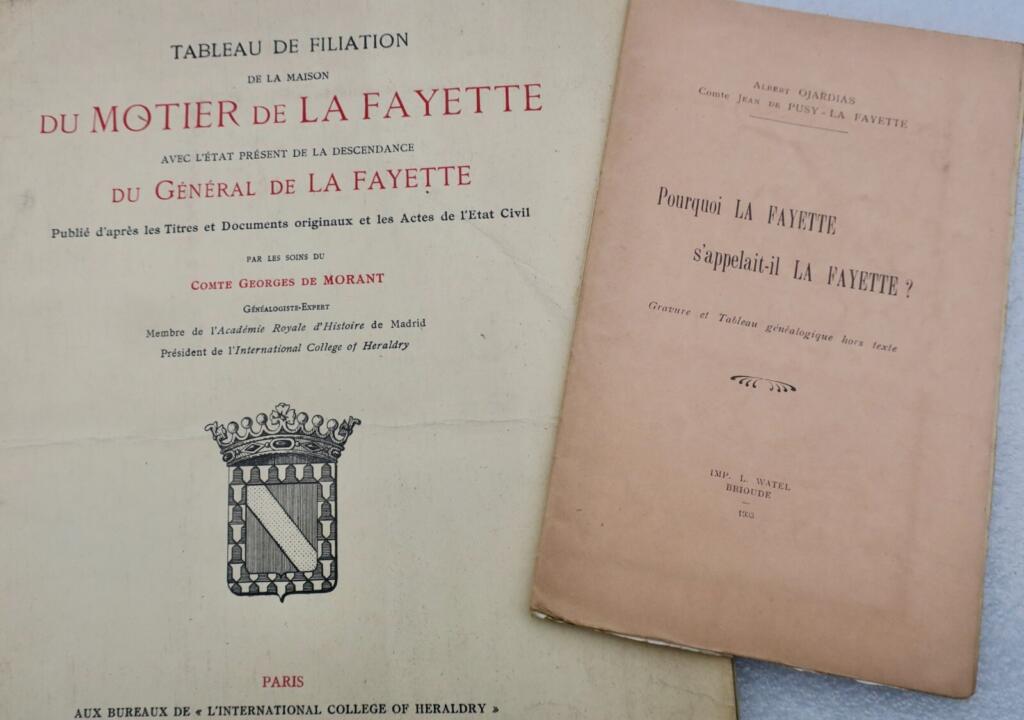 Stammtafel des Hauses Motier de la Fayette
