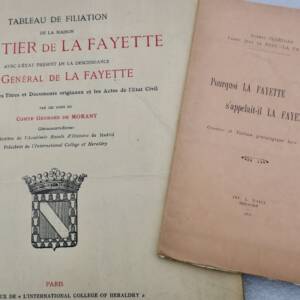 La Fayette tableau de filiation de la maison du Motier de la Fayette