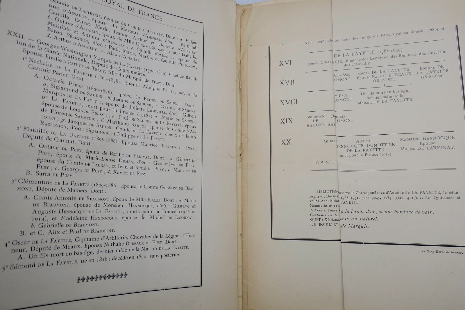Stammtafel des Hauses Motier de la Fayette - Image 4