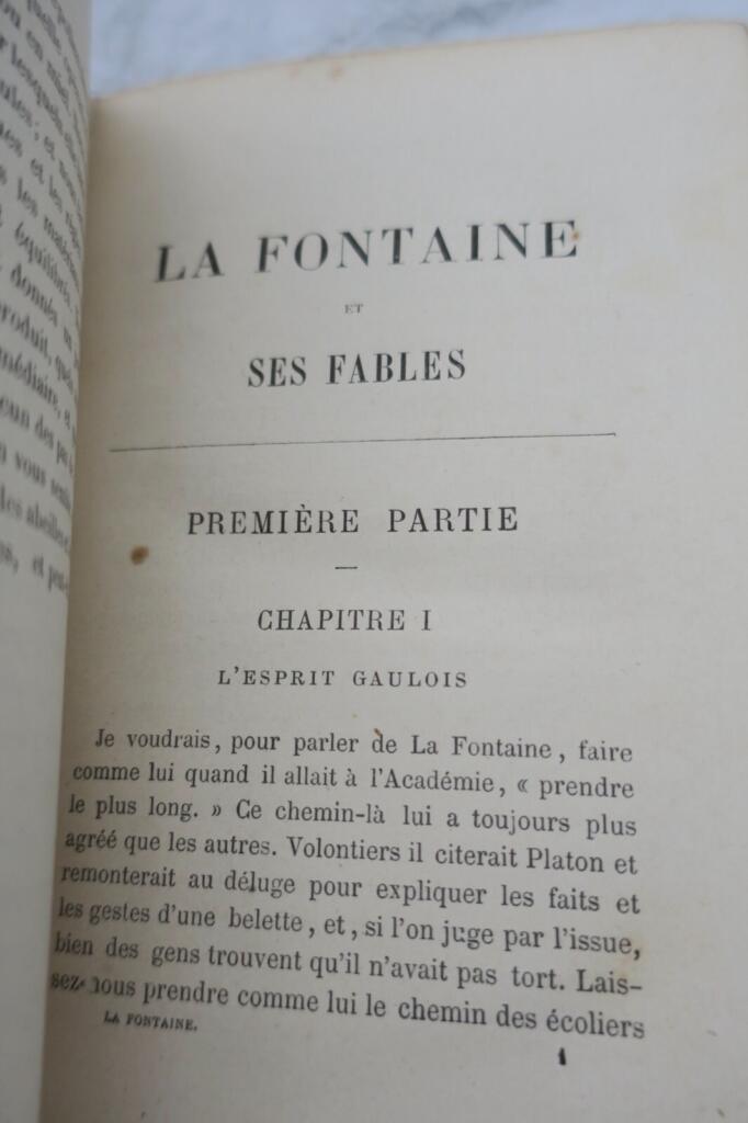 LA FONTAINE ET SES FABLES 1881