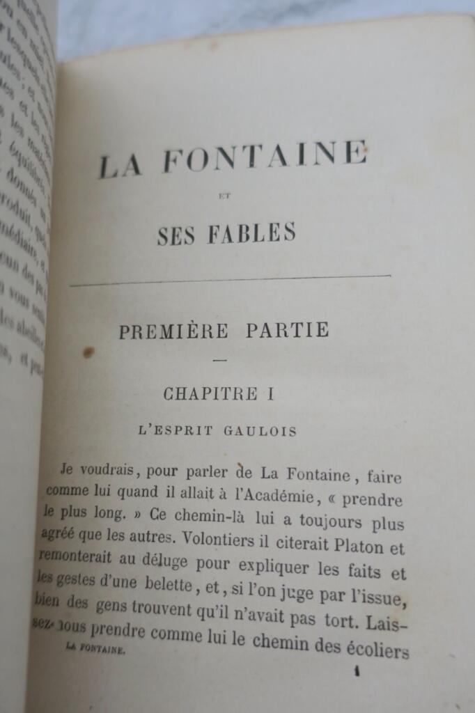 LA FONTAINE ET SES FABLES 1881