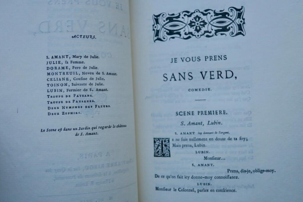 LA FONTAINE Oeuvres Lemerre Théâtre ré-imposé