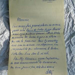 La Force lettre autographe