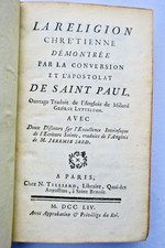 Christlicher Glaube durch die Bekehrung des Paulus veranschaulicht<span class="lla-card-orig-wrap"><span class="lla-card-orig">❦ La religion chrétienne démontrée par la conversion… 1754</span></span> - La Librairie Antique