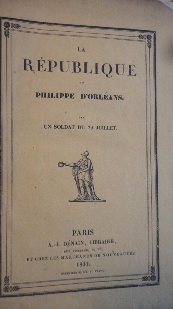Die Republik und Philippe von Orleans, 1830