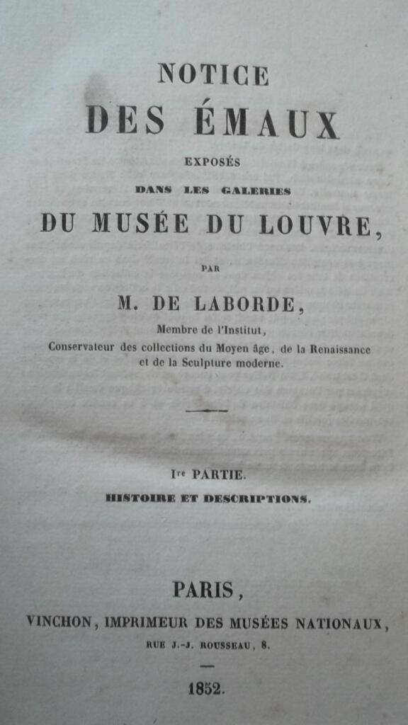 Louvre Enamels: Historical catalog and technical analysis