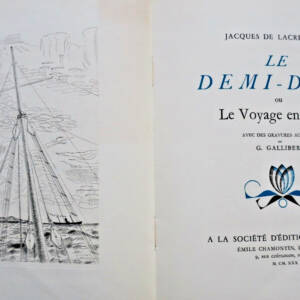 LACRETELLE Le demi-dieu ou le voyage en Grèce Gallibert + envoi
