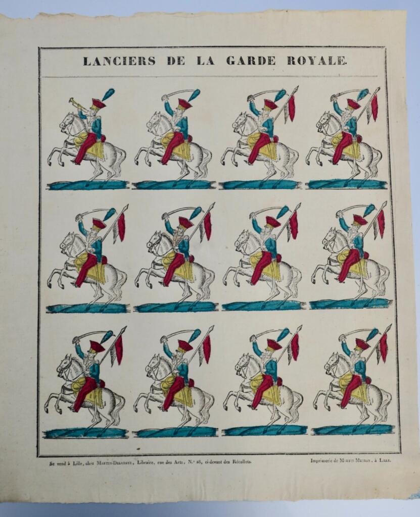 Lanciers de la garde royale 33 x 38 cm