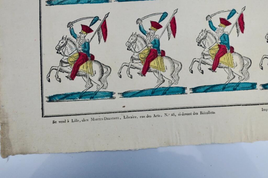 Lanciers de la garde royale 33 x 38 cm