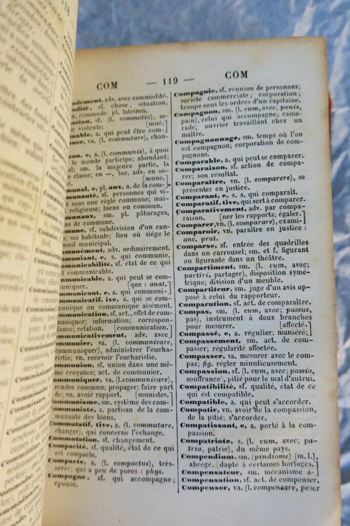 LANDAIS PETIT DICTIONNAIRE DES DICTIONNAIRES 1857
