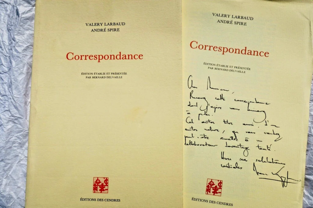 LARBAUD (Valery) & SPIRE (André). Correspondance