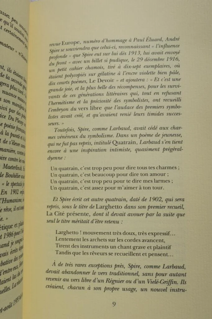 LARBAUD (Valery) & SPIRE (André). Correspondance
