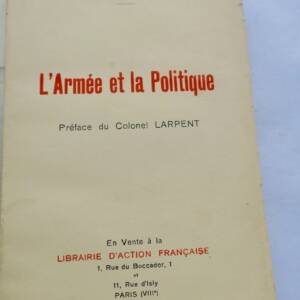 L'ARMEE et la politique VIDEO 1937