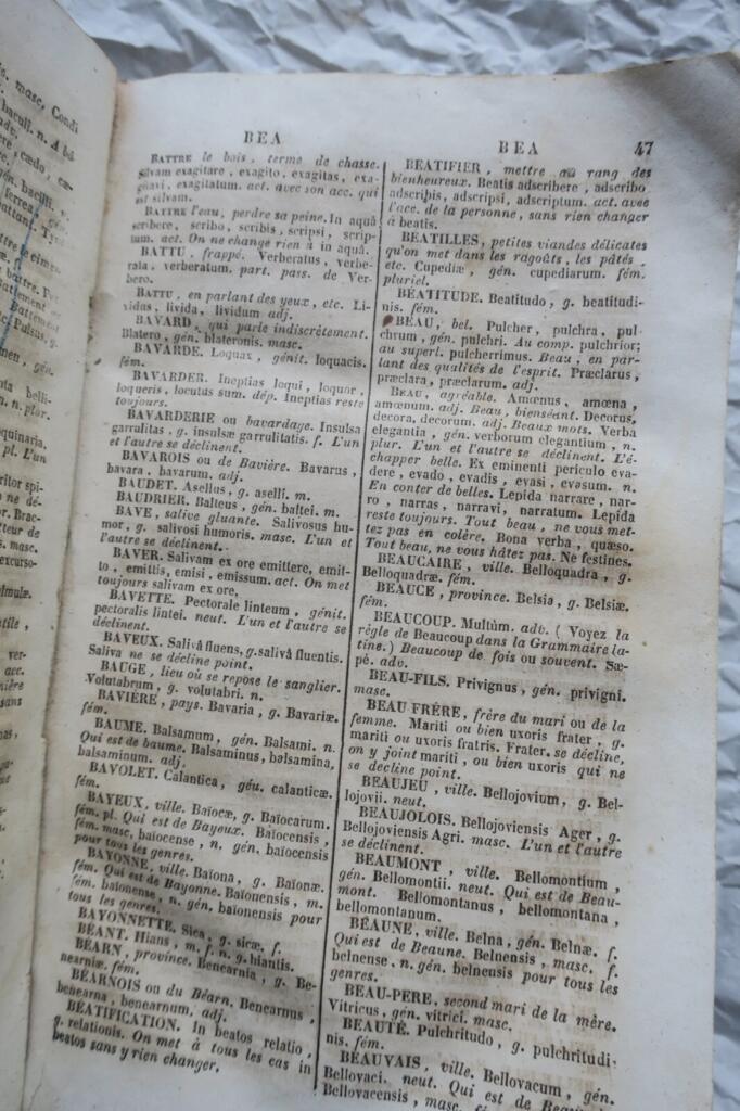 Beginner's Latin Dictionary, French-Latin