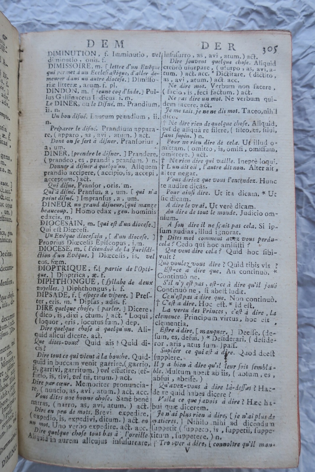 Französisch-Lateinisches Wörterbuch mit königlichem Apparat - Image 3