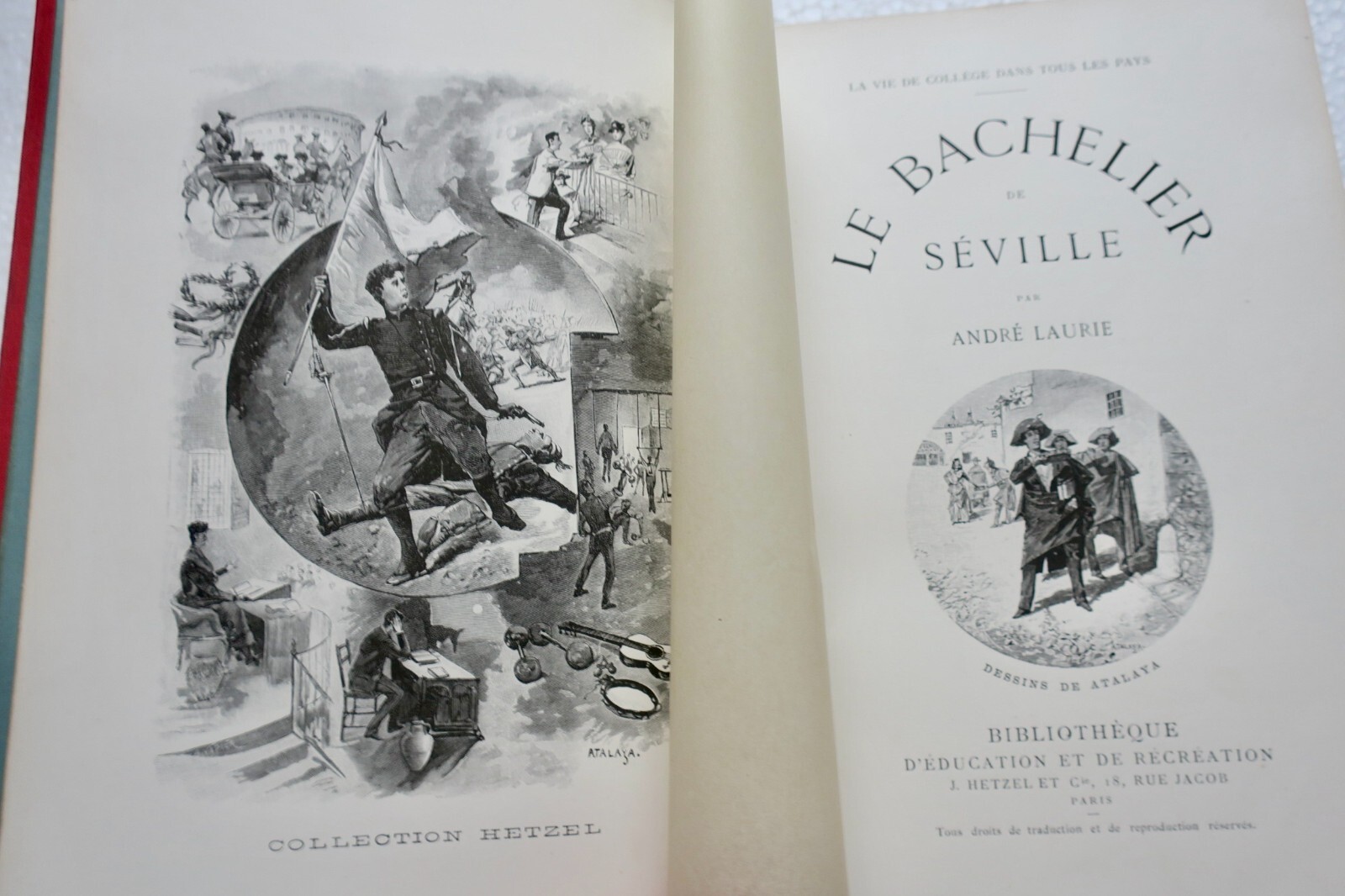 LAURIE (André). Le Bachelier de Séville. P., Hetzel - La Librairie Antique