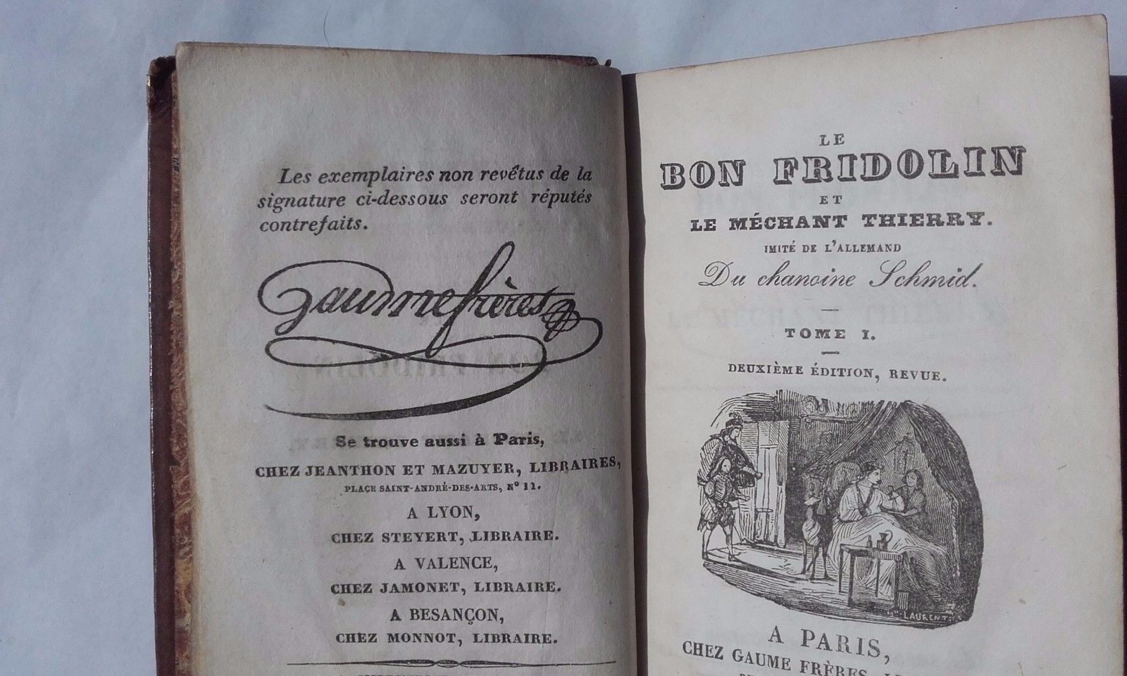 善与恶的故事<span class="lla-card-orig-wrap"><span class="lla-card-orig">❦ LE BON FRIDOLIN ET LE MECHANT THIERRY, comment Henri d’Eichenfels 1836</span></span> - La Librairie Antique