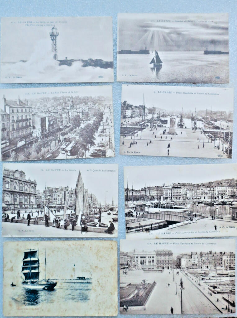 LE HAVRE X 8 cartes postales