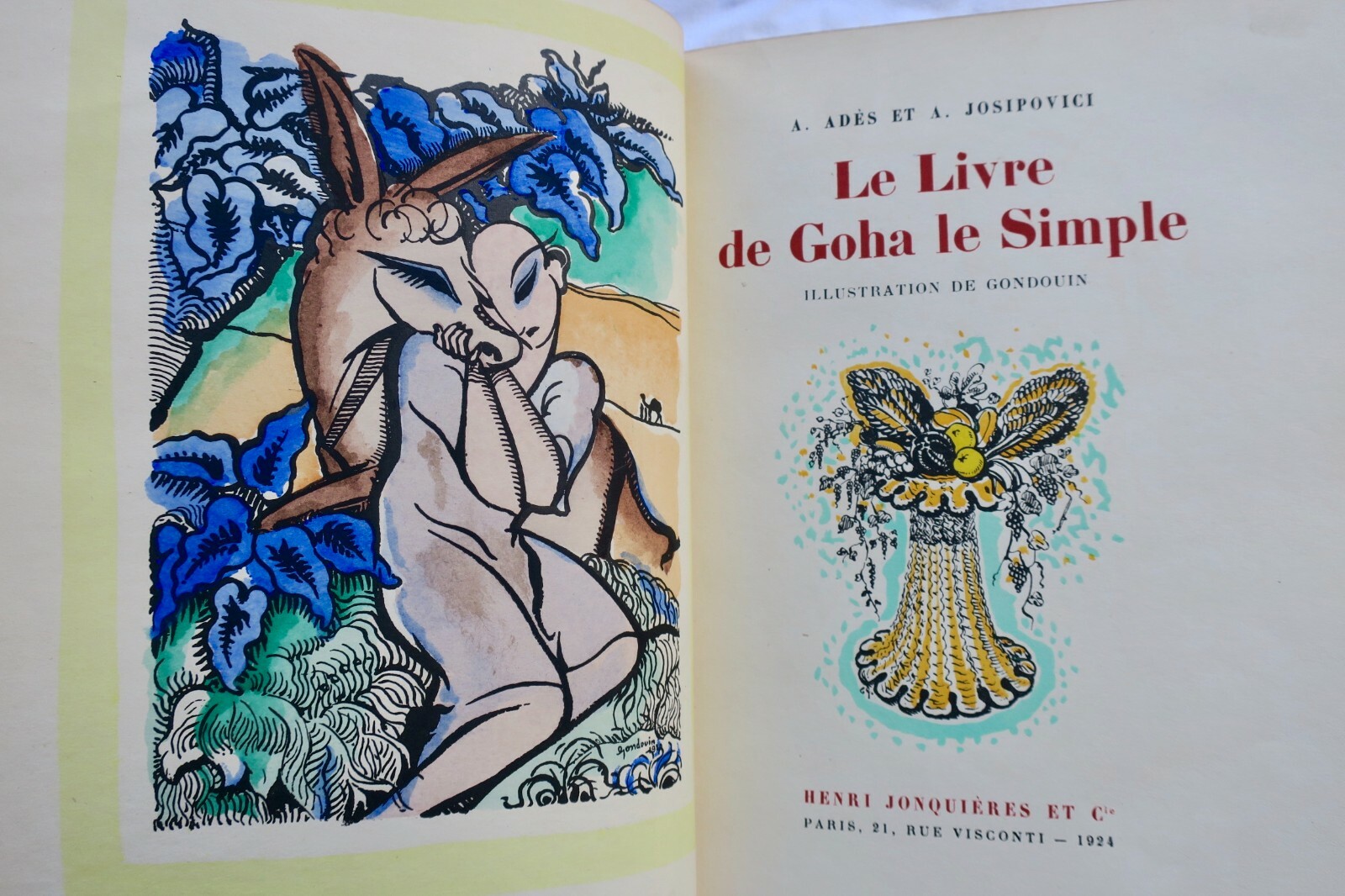 El Libro De Goha El Simple. Ilustración De Gondouin