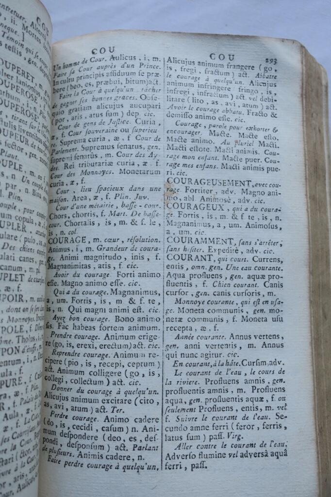 Le Petit Apparat Royal, ou Dictionnaire françois et latin 1766 dic-géographie
