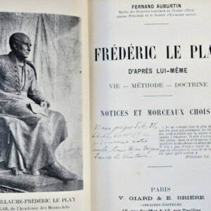 The Play Frederic Le Play According To Himself. Life - Method - Doc 1906