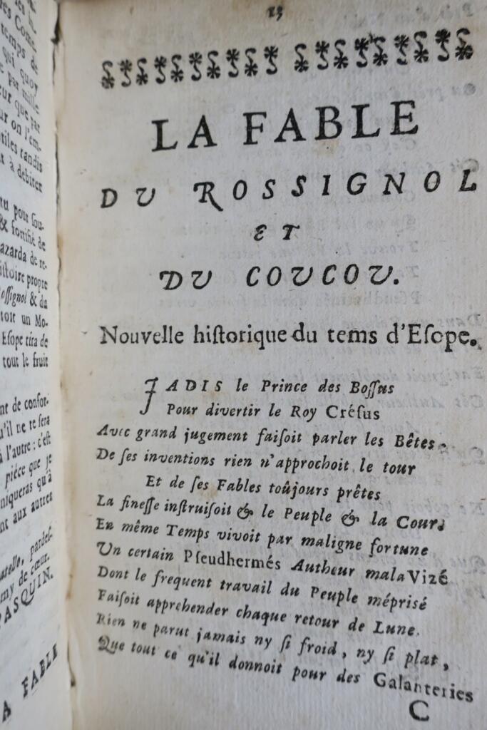 Le prothee la fable du rossignol et du coucou, le renard pris au trebuchet.. …